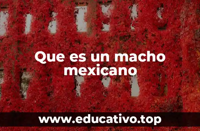 Que es un macho mexicano