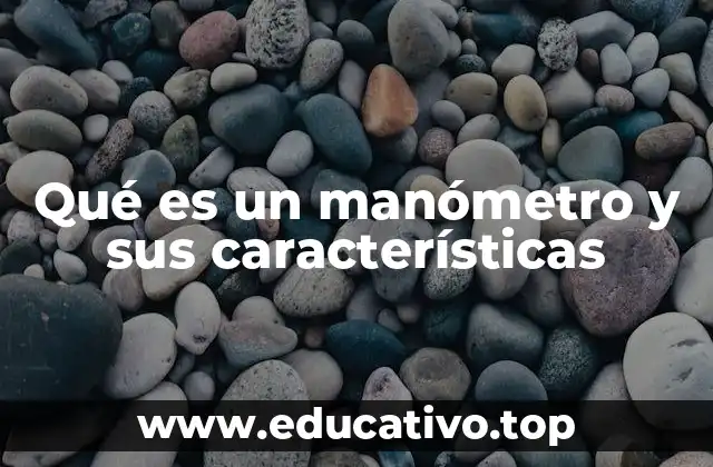 Qué es un manómetro y sus características