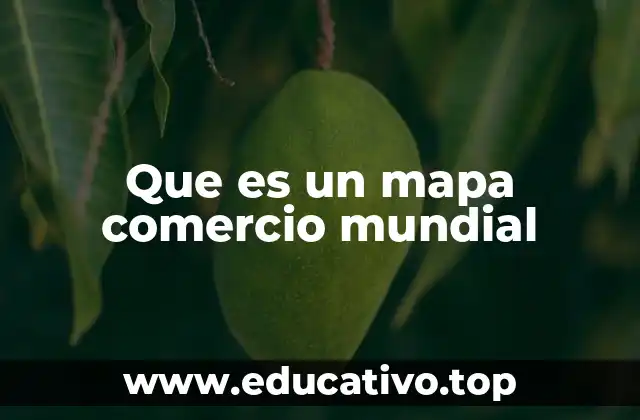 Que es un mapa comercio mundial