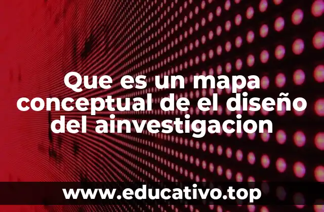 Que es un mapa conceptual de el diseño del ainvestigacion