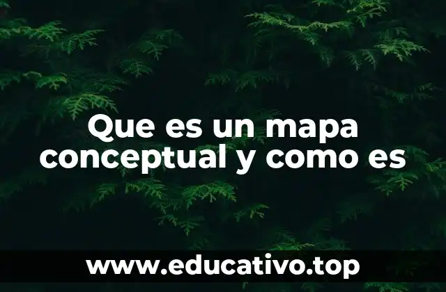 Que es un mapa conceptual y como es