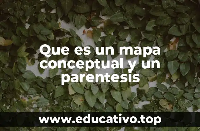 Que es un mapa conceptual y un parentesis