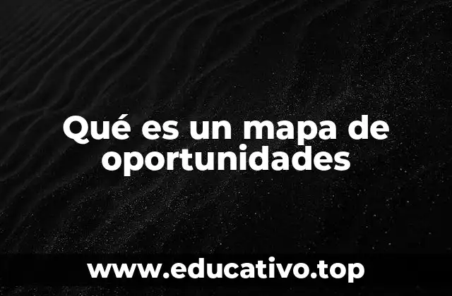 Qué es un mapa de oportunidades