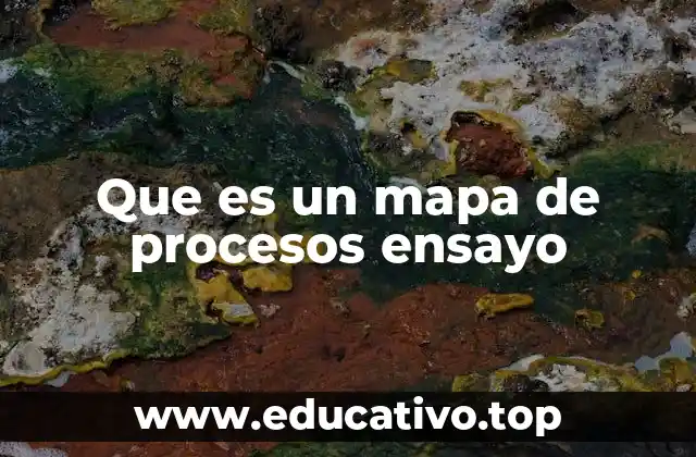 Que es un mapa de procesos ensayo