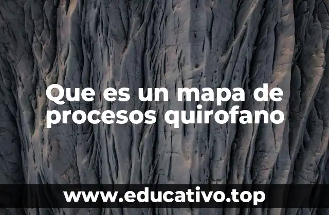 Que es un mapa de procesos quirofano