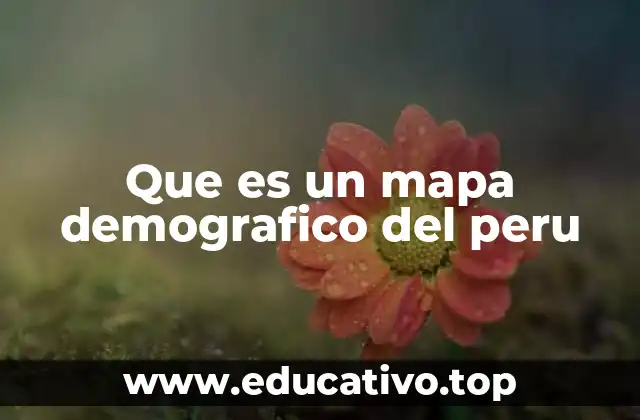La importancia de analizar la población peruana a través de mapas