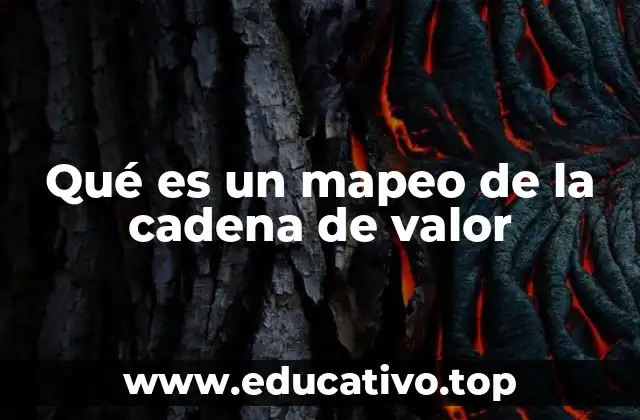 Qué es un mapeo de la cadena de valor