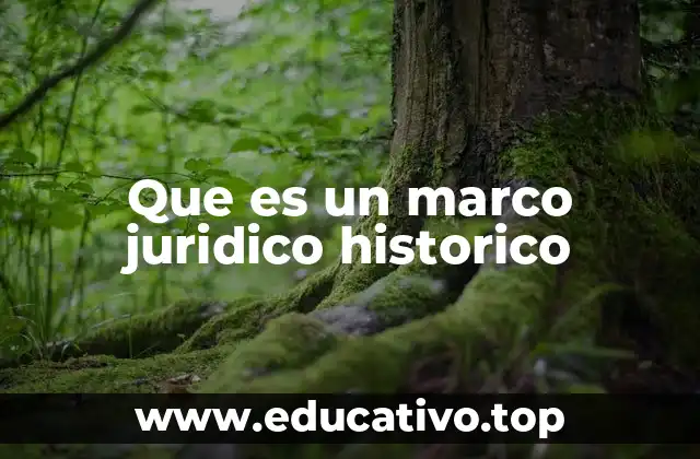 Que es un marco juridico historico
