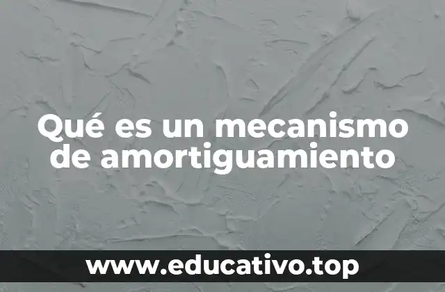 Qué es un mecanismo de amortiguamiento