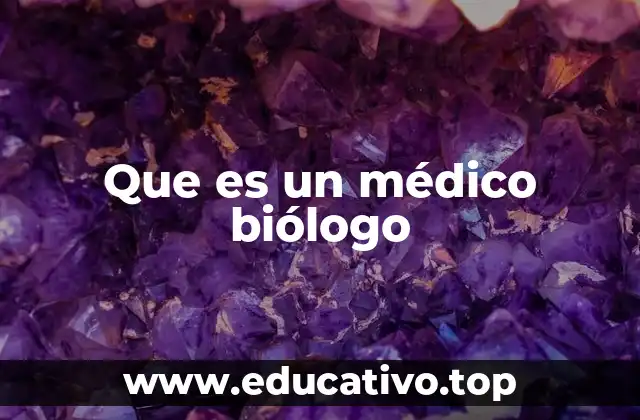 ¿Cómo se diferencia un médico biólogo de otros profesionales de la salud?