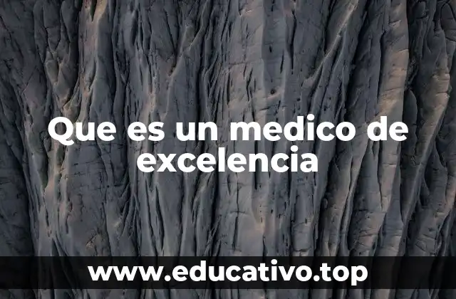 Que es un medico de excelencia