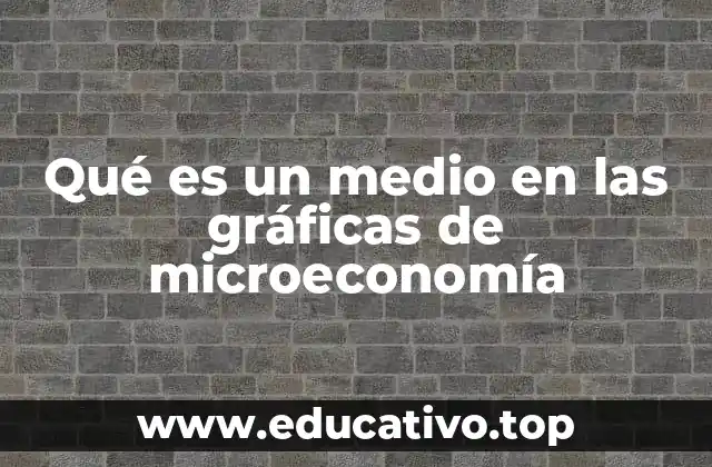 Qué es un medio en las gráficas de microeconomía