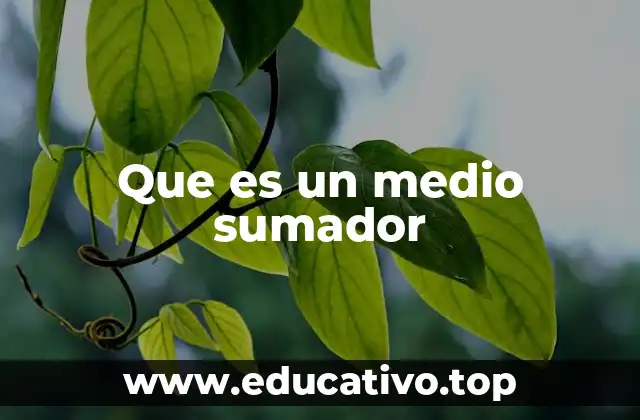 Funcionamiento del medio sumador en electrónica digital