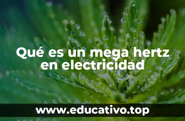 Qué es un mega hertz en electricidad