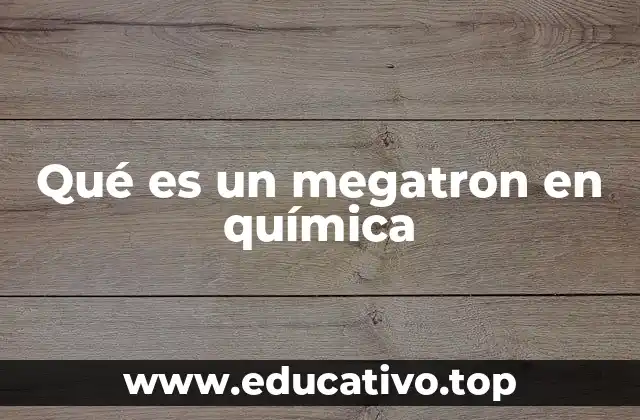 Qué es un megatron en química