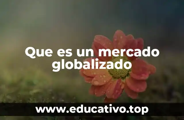 Que es un mercado globalizado