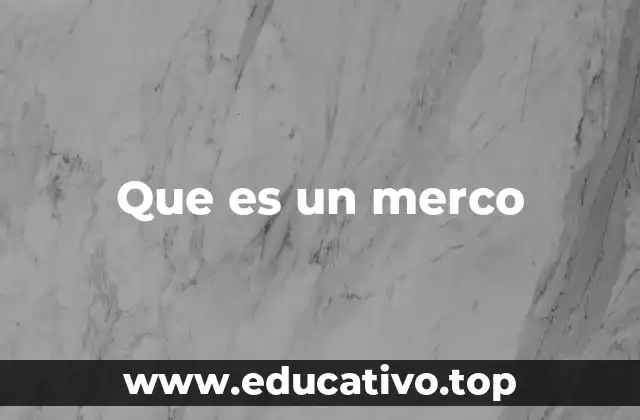 Que es un merco