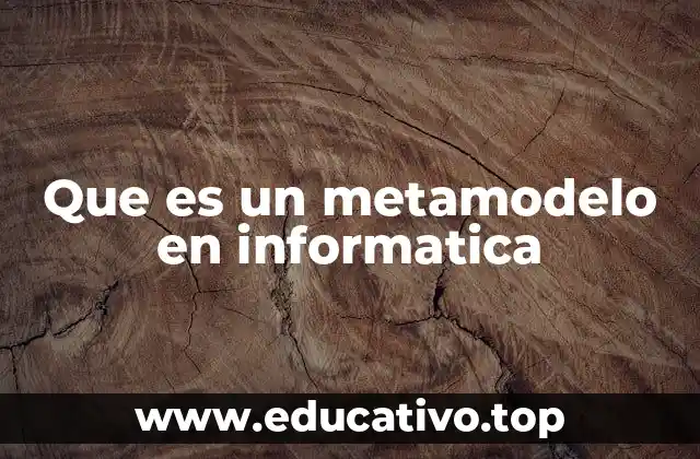 Que es un metamodelo en informatica