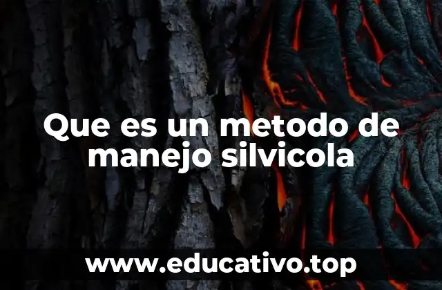 Que es un metodo de manejo silvicola