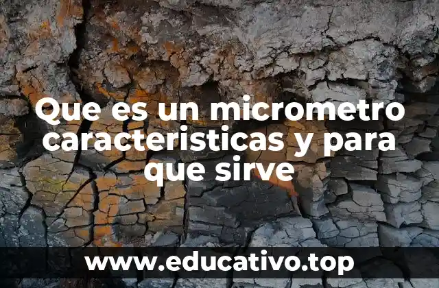 Que es un micrometro caracteristicas y para que sirve