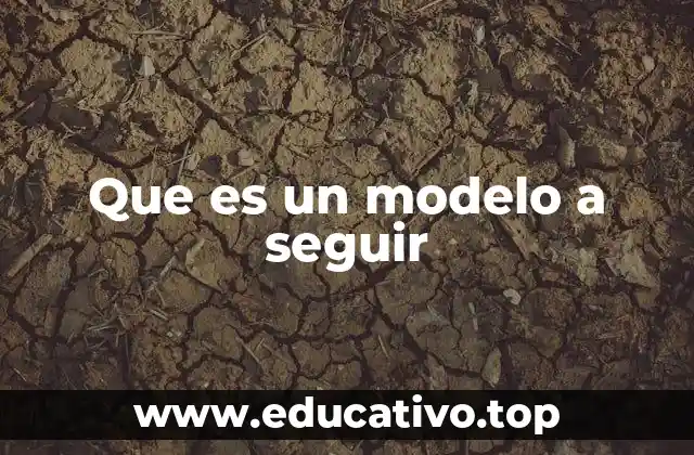 Que es un modelo a seguir