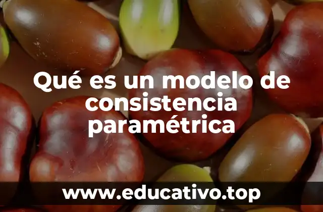 Qué es un modelo de consistencia paramétrica
