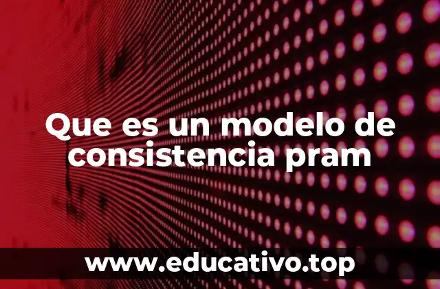 Que es un modelo de consistencia pram