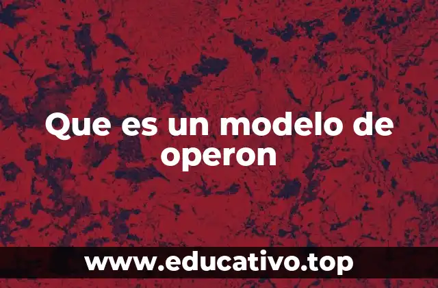Que es un modelo de operon