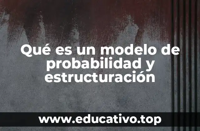 Qué es un modelo de probabilidad y estructuración