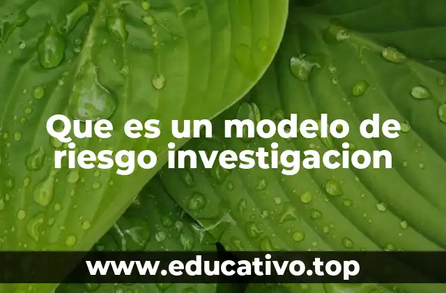La importancia de los modelos de riesgo en el proceso de investigación