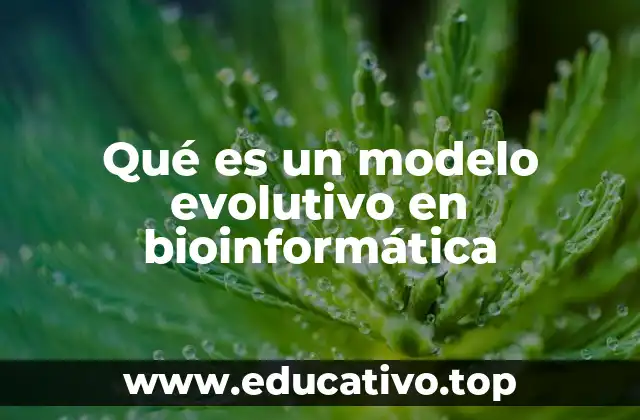 Qué es un modelo evolutivo en bioinformática