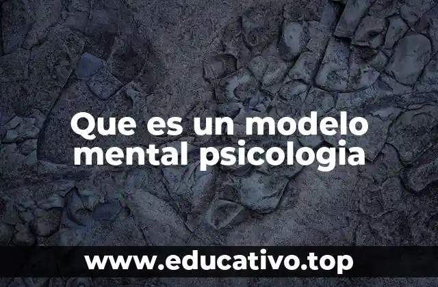 Que es un modelo mental psicologia