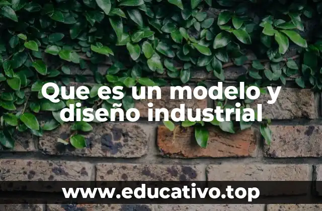 Que es un modelo y diseño industrial