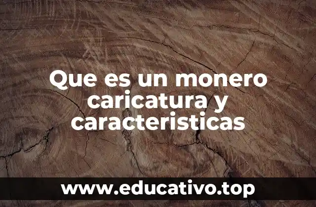 Que es un monero caricatura y caracteristicas