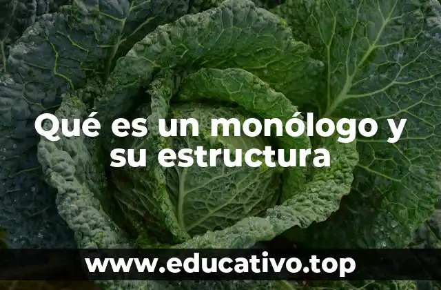 Qué es un monólogo y su estructura