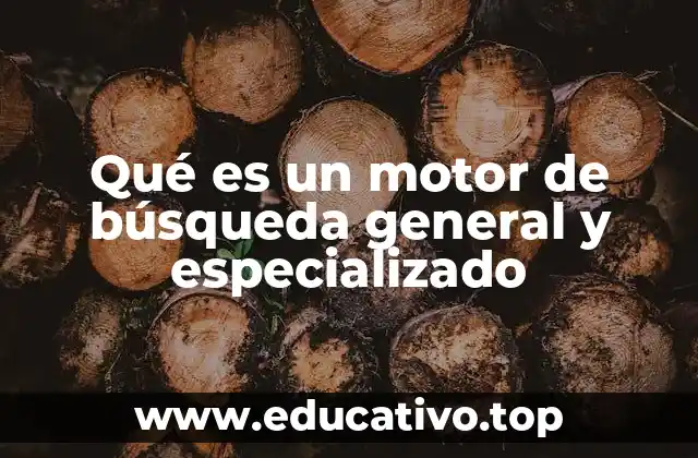 Qué es un motor de búsqueda general y especializado