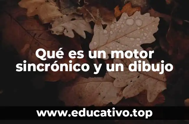 Qué es un motor sincrónico y un dibujo
