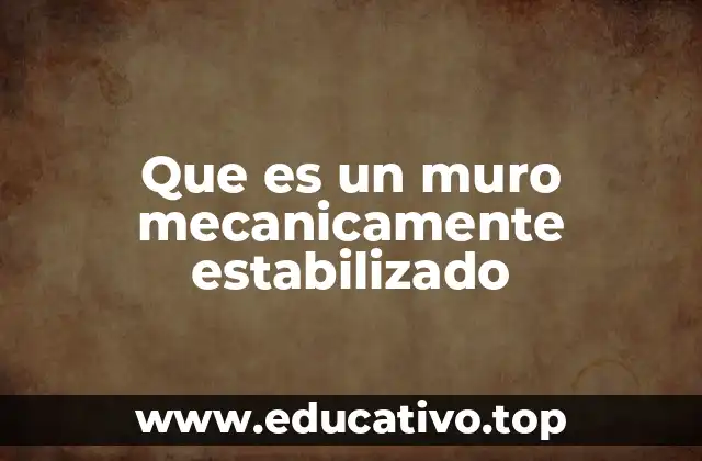 Que es un muro mecanicamente estabilizado