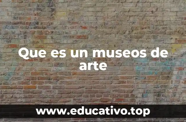 Que es un museos de arte