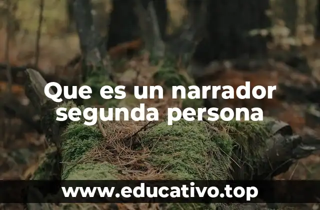 Que es un narrador segunda persona