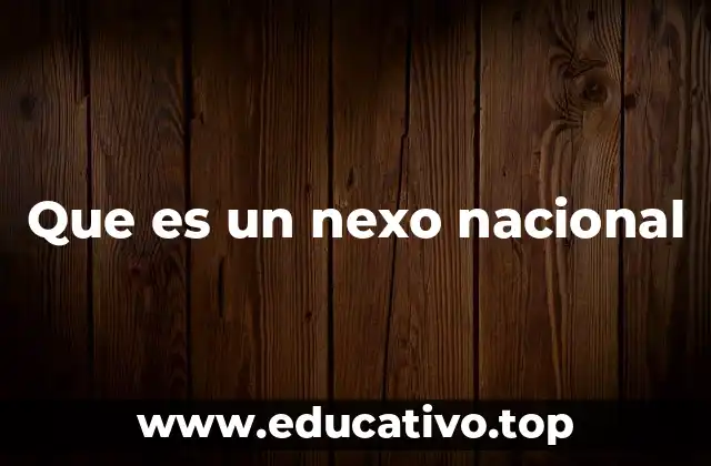 Que es un nexo nacional