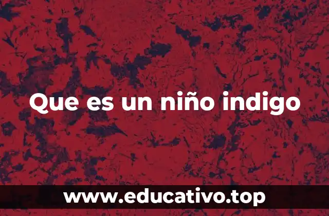 Que es un niño indigo
