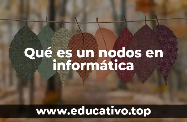 Qué es un nodos en informática