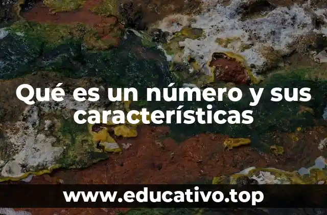 Qué es un número y sus características