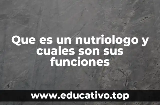El papel del nutriólogo en la salud moderna