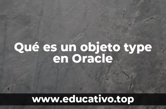 Tipos de datos complejos en Oracle sin mencionar explícitamente la palabra clave
