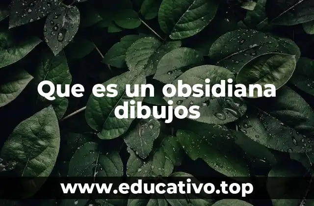 Que es un obsidiana dibujos