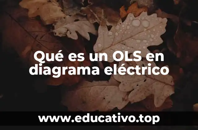 Qué es un OLS en diagrama eléctrico