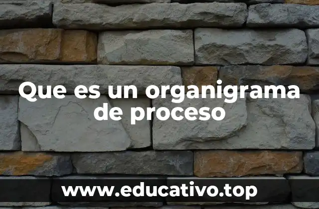 Que es un organigrama de proceso