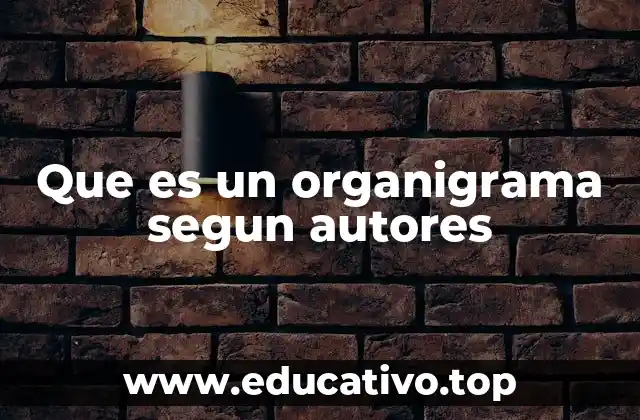 Que es un organigrama segun autores
